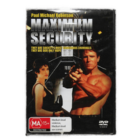 MAXIMUM SECURITY: PAUL MICHAEL ROBINSON REGION 4 - Rare DVD Aus Stock New
