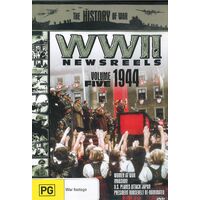 WORLD WAR II NEWSREELS - VOLUME 5 - 1944 -Rare DVD Aus Stock War Series New