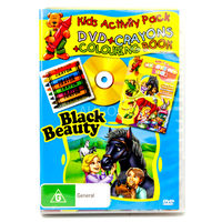 BLACK BEAUTY KIDS ACTIVITY PACK includes CRAYONS AND COLOURING BOOK Region ALL