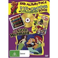 THE LITTLE MERMAID Kid's ChildrenACTIVITY PACK CRAYONS COLOURING BOOK Box set