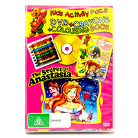 THE SECRET OF ANASTASIA - KIDS ACTIVITY PACK- CRAYONS COLOURING BOOK Region ALL
