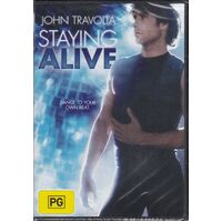Staying Alive: John Travolta Region 4 -Rare DVD Aus Stock -Music New