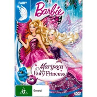 Barbie Mariposa & the Fairy Princess -Rare DVD Aus Stock -Family New Region 2,4,5