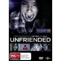 Unfriended - Rare DVD Aus Stock New Region 2,5
