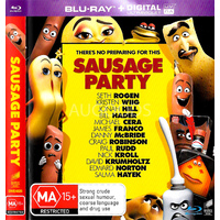 Sausage Party -Rare Blu-Ray Aus Stock Animated New Region B
