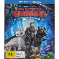 HOW TO DRAIN YOUR DRAGON - THE HIDDEN WORLD -Blu-Ray Animated New Region B