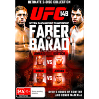 UFC 149 : FABER VS BARAD - DVD Series Rare Aus Stock New Region 4