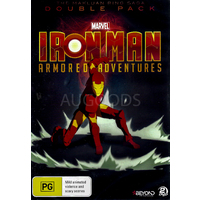 IRON MAN ARMOURED ADVENTURES: DOUBLE PACK - DVD Series Rare Aus Stock New