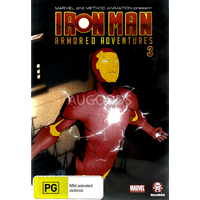 Iron Man Armored Adventures 3 - DVD Series Rare Aus Stock New Region 4