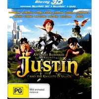 Justin and the Knights of Valour - Rare Blu-Ray Aus Stock New Region 4