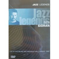 BEN SIDRAN Jazz Legends Live Cannes Festival Hall 1989 -DVD -Music New