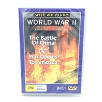 THE BATTLE OF CHINA & WAR COMES TO AMERICA (PG) -DVD War Series New Region ALL