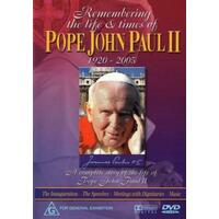 Remembering The Life And Times Of Pope John Paul II -Region 4 - DVD New