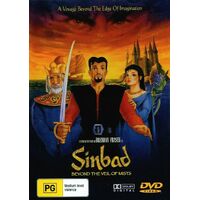 Sinbad Beyond The Veil Of Mists -Kids DVD Rare Aus Stock New Region ALL