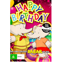 Barbar The Movie Happy Birthday Card DVD