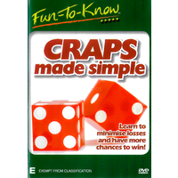 Craps made simple -Educational DVD Rare Aus Stock New Region ALL