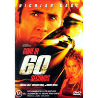 Come in 60 Seconds - Rare DVD Aus Stock New Region 4