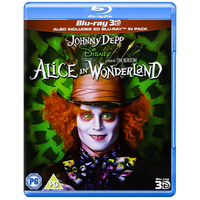Alice in Wonderland 3D Blu-Ray Preowned: Disc Like New