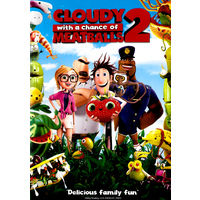 CLOUDY WITH A CHANCE OF MEATBALLS 2 -Rare Preowned DVD Excellent Condition Aus Stock -Kids & Family 
