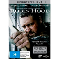 ROBIN HOOD -RUSSELL CROWE, CATE BLANCHETT DVD Preowned: Disc Excellent