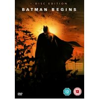 Batman Begins - Rare DVD Aus Stock Preowned: Excellent Condition