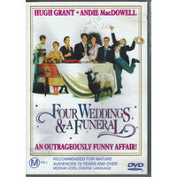 FOUR WEDDINGS & A FUNERAL DVD Preowned: Disc Excellent