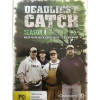 DEADLIEST CATCH - Season Four 4 DISC Set Complete Fourth Series DVD Preowned: Disc Excellent