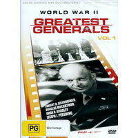 The Greatest Generals VOL 1 WWII Documentary / War Footage B&W DVD Preowned: Disc Excellent
