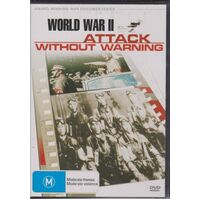 WORLD WAR II ATTACK WITHOUT WARNING DVD Preowned: Disc Excellent