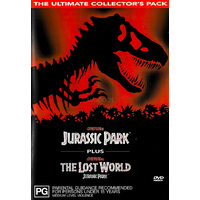 Jurassic Park + The Lost World The Ultimate Collector's Pack -Family Preowned DVD Excellent Condition 