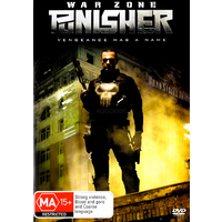 WAR ZONE - PUNISHER - VENGENANCE HAS A NAME - Rare DVD Aus Stock Preowned: Excellent Condition