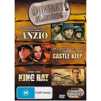 Anzio / Castle Keep / King Rat - Combat Classics DVD Preowned: Disc Excellent