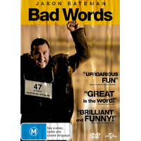 Bad Words -Rare DVD Aus Stock Comedy Preowned: Excellent Condition