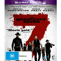 The Magnificent Seven (2016) Blu-ray/UV - Rare Blu-Ray Aus Stock