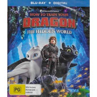 HOW TO DRAIN YOUR DRAGON - THE HIDDEN WORLD Blu-Ray Preowned: Disc Excellent