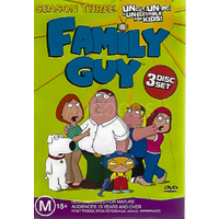 FAMILY GUY SEASON 3 -Rare DVD Aus Stock Comedy Preowned: Excellent Condition