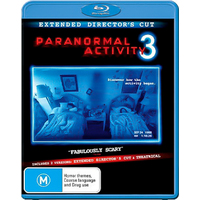 Paranormal Activity 3 Extended Director's Cut Blu-Ray Preowned: Disc Excellent