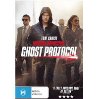 GHOST PROTOCOL MISSION - IMPOSSIBLE : TOM CRUISE DVD Preowned: Disc Excellent