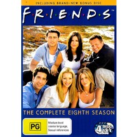 Friends Season 8 - DVD Series Rare Aus Stock Preowned: Excellent Condition