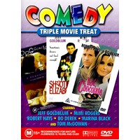 Comedy Triple Movie Treat Hot Chocolate/ Shooting Elizabeth/ Dog Gone Love DVD Preowned: Disc Excellent