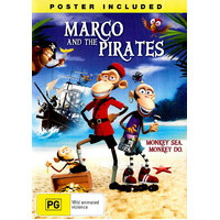Marco and the Pirates -Rare Family DVD Aus Stock Preowned: Excellent Condition
