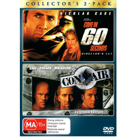 Gone in 60 Seconds (Director's Cut) / Con Air (Extended Edition) Collector's 2-Pack DVD Preowned: Disc Excellent