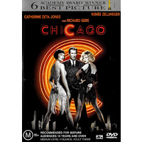 Chicago Renee Zellweger Catherine Zeta-Jones DVD Preowned Disc Excellent