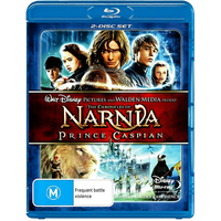 The Chronicles of Narnia Prince Caspian (2008) (2-Disc Set) Blu-Ray Preowned: Disc Excellent