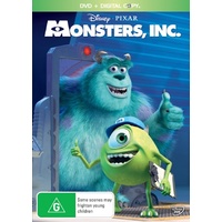Monsters Inc. Digital Copy -Rare DVD Aus Stock -Family Preowned: Excellent Condition