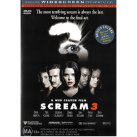 Scream 3 DVD Preowned: Disc Excellent