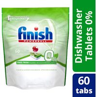 Finish 0% Dishwasher Tablets 60 Pack
