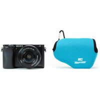 MegaGear MG081 Sony Alpha NEX-F3, NEX-7, NEX-6 (16-50mm) Ultra Light Neoprene Camera Case - Blue