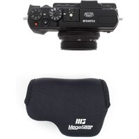 Fujifilm X30 Ultra Light Neoprene Camera Case, with Carabiner - Black - MG515- MegaGear