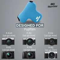 MegaGear MG1006 Fujifilm X-A5, X-A10, X-A3, X-A2, X-A1, X-M1 (16-50 Lens) Ultra Light Neoprene Camera Case - Blue